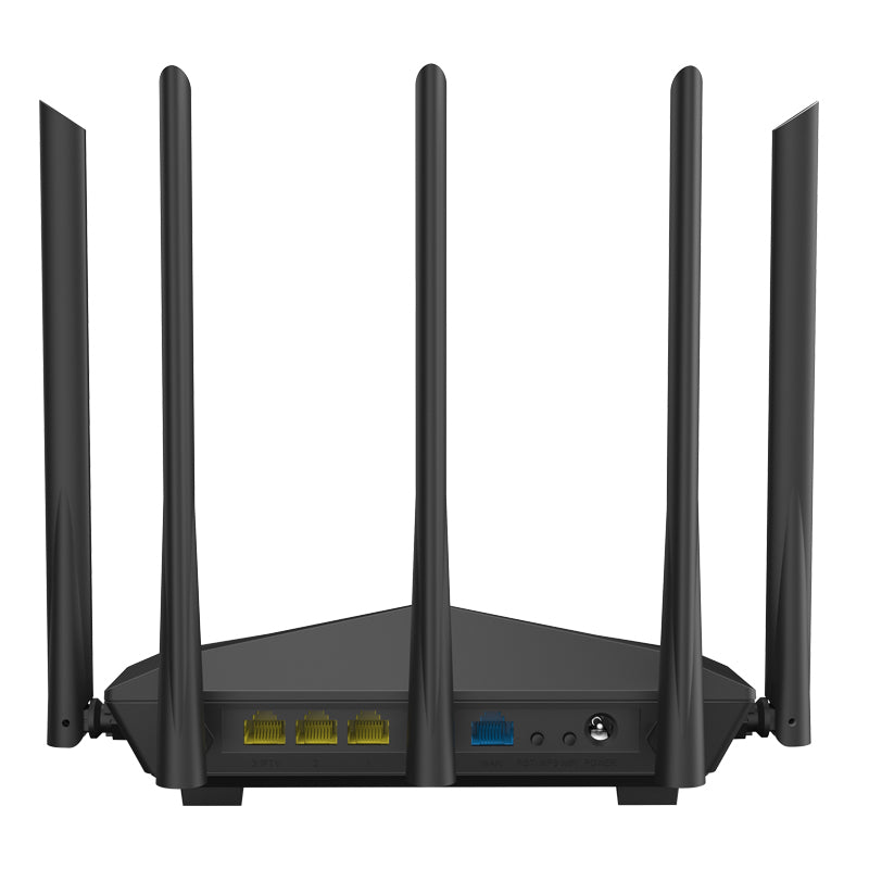 Tenda AC11 Gigabit Dual-Band AC1200 Wireless Router Wifi Repeater with 5*6dBi High Gain Antennas Wider Coverage, Easy Setup