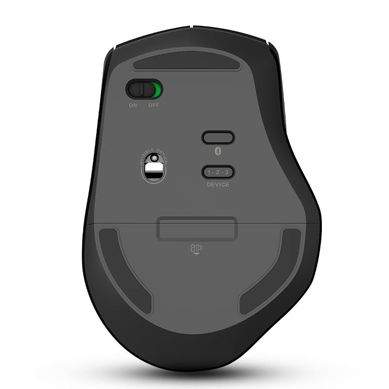 Rapoo MT550 Multi-mode Wireless Mouse Switch between Bluetooth 3.0/4.0 and 2.4G for Four Devices Connection