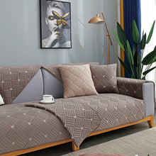 Load image into Gallery viewer, New Thick Solid Color Plush Sofa Cushion For Autumn And Winter
