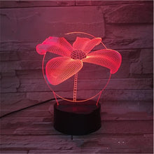 Load image into Gallery viewer, Touch Remote Control Bedroom Bedside 3d Night Light
