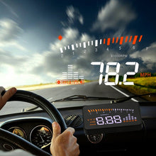 Load image into Gallery viewer, X5 Car HUD Head Up Display OBD II EOBD Automatic Matching Overspeed Warning System Projector Windshield Car Voltage Speed Alarm
