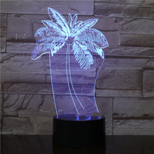Load image into Gallery viewer, Touch Remote Control Bedroom Bedside 3d Night Light
