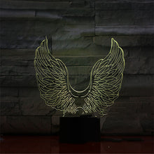 Load image into Gallery viewer, Touch Remote Control Bedroom Bedside 3d Night Light
