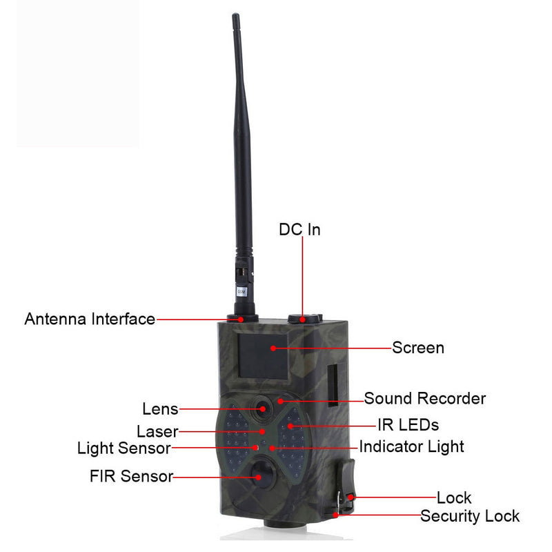 Outlife HC300M Hunting Trail Camera Email MMS GSM Trap Camera 12MP 1080P Night Vision GPRS Infrared Wild Hunting Camera Wildlife