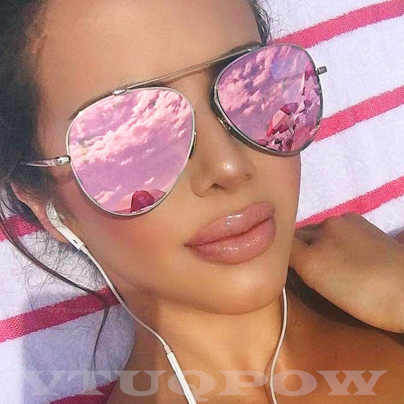 Luxury Brand Pilot Women's Sunglasses Fashion Aviation Vintage Sunglass Female Sun Glasses
