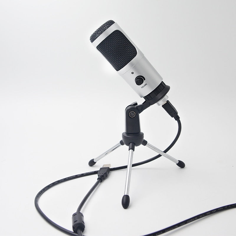 Streaming USB Microphone Metal Condenser Microphones for Laptop Computer Recording Studio Streaming Karaoke Youtube