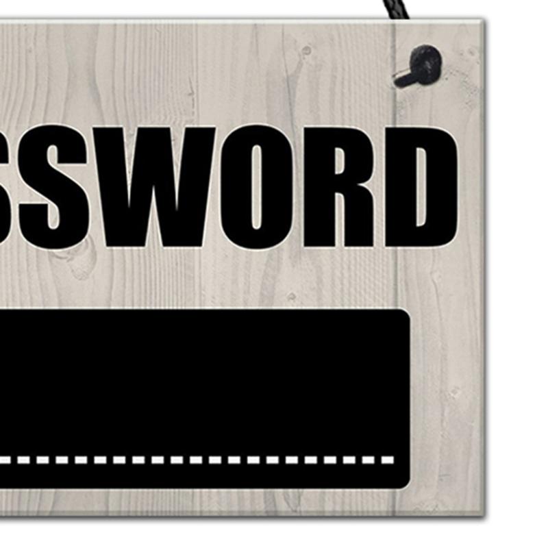 Wooden WiFi Password Sign Hanging Board Chalkboard Internet Signal Plate Indication Home Coffee Bar Party Decorations