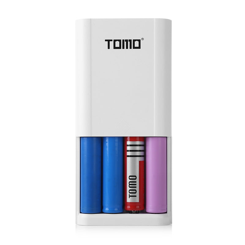 TOMO S4 DIY Smart Power Bank 4 x 18650 Li-ion Battery Type-C Micro USB 8 Pin Input Dual Output Charger