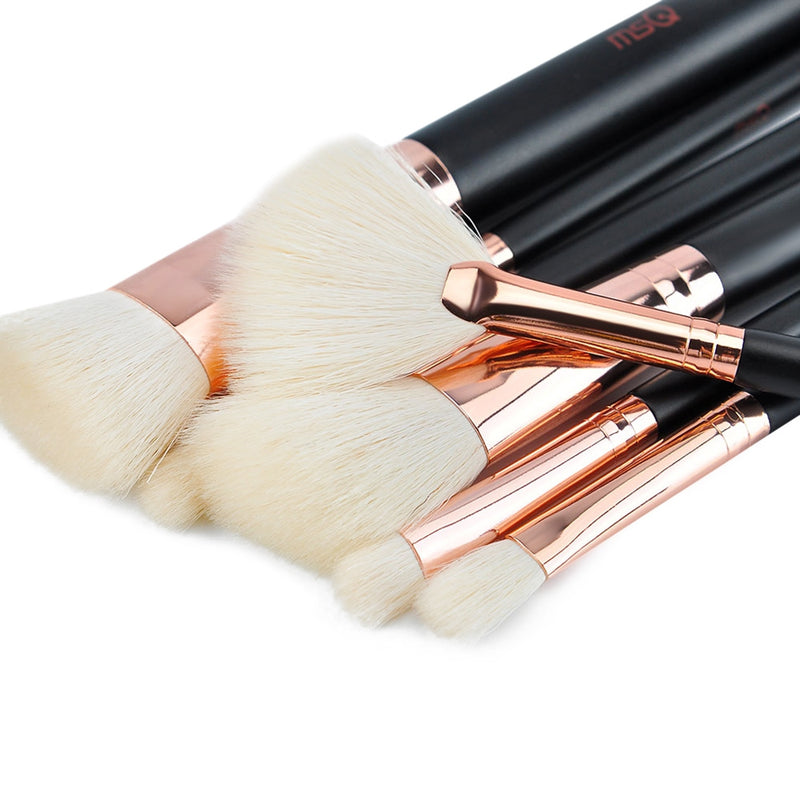 MSQ 15pcs Soft Makeup Brush Powder Foundation Eye Shadow