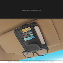 Load image into Gallery viewer, IKSNAIL Car Sun Visor Bill Pen Business Card Holder CD DVD Organizer Storage Box Sunglasses Clip Stowing Tidying Car Accessories
