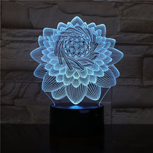 Load image into Gallery viewer, Touch Remote Control Bedroom Bedside 3d Night Light
