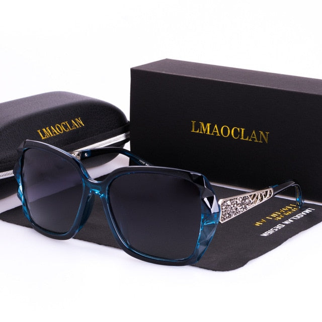 Polarized Sunglasses Vintage Women Luxury Brand Designer Shades Eyewear Accessories Oversized Ladies Driving Sun Glasses