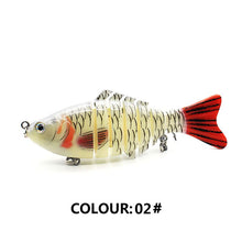 Load image into Gallery viewer, Multi Jointed Fishing Lure Sinking Artificial Wobbler Bait Hard Bait Swimbait 10cm/15.7g Fishing Tackle 7 Sections Crankbait
