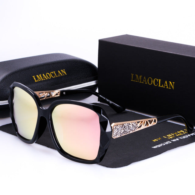 Polarized Sunglasses Vintage Women Luxury Brand Designer Shades Eyewear Accessories Oversized Ladies Driving Sun Glasses
