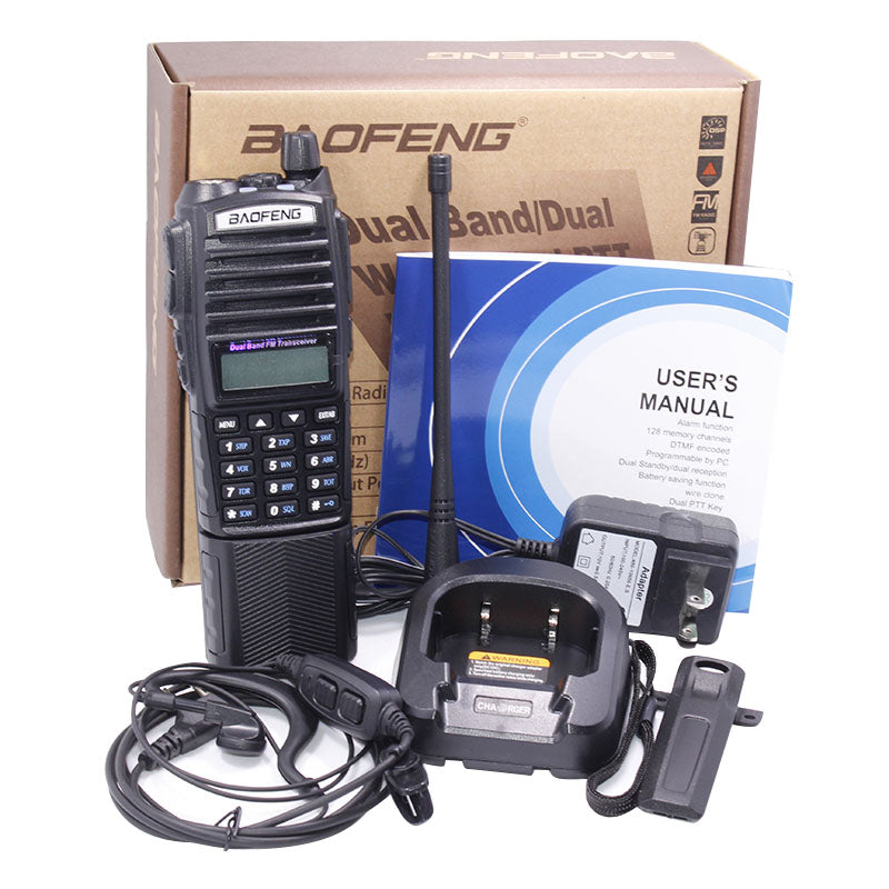 UV-82 8W Powerful Walkie Talkie 1/4/8Watts 10KM lLong Range 2 Way CB Radio UV 82 Handheld UV82 +na-771+Car Charger