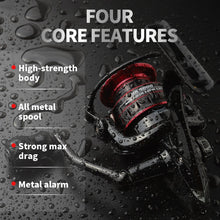 Load image into Gallery viewer, New Fishing Reels 1000-7000 Metal Spool 8kg Drag Power 5.2:1 Gear Ratio Spinning Reel Carp Fishing Reels For Saltwater Sea
