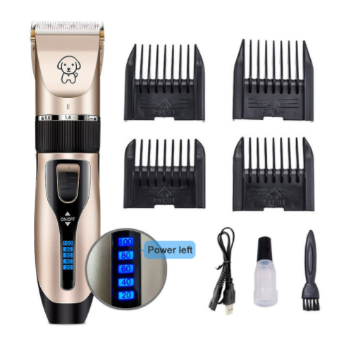 Clipper For Dog Clippers Dogs Grooming Clipper Kit USB Professional Rechargeable Low-Noise Pets Hair Trimmer Display Battery