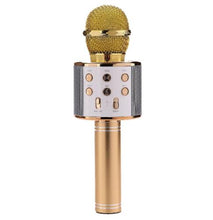 Load image into Gallery viewer, WS-858 Wireless Bluetooth Karaoke Handheld Microphone USB KTV Player Bluetooth Mic Speaker Record Music Microphones
