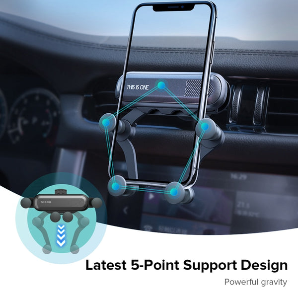 INIU Gravity Car Phone Holder Air Vent Mount Mobile Cell Stand GPS Support For iPhone 12 11 Pro Max Xr Xs X 8 7 6 Xiaomi Samsung