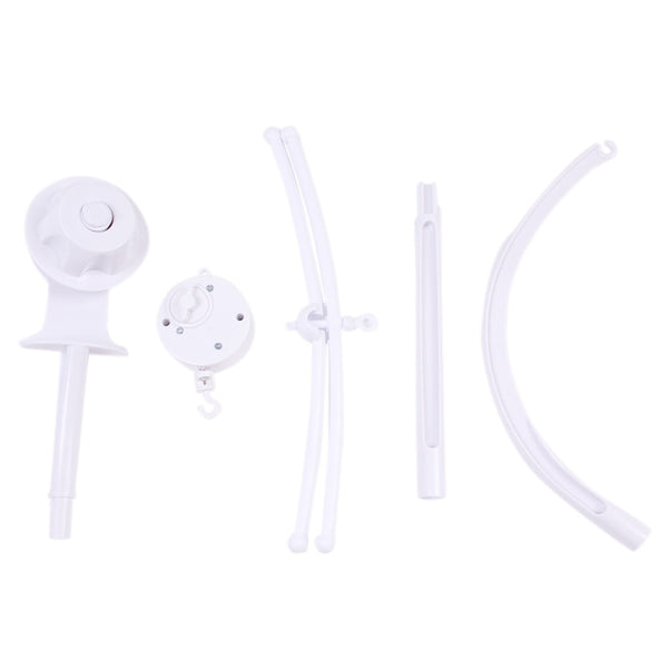 Baby Toy White Rattles Bracket Set  Crib Mobile Bed Bell  Holder Arm  Wind-up Music Box WJ549