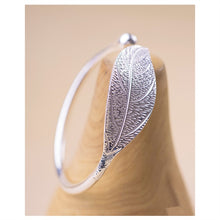 Load image into Gallery viewer, Silver Plated Leaf Charm Bracelets &amp; Bangles For Women Wedding Adjustable Bracelet Pulseira Feminina SL206
