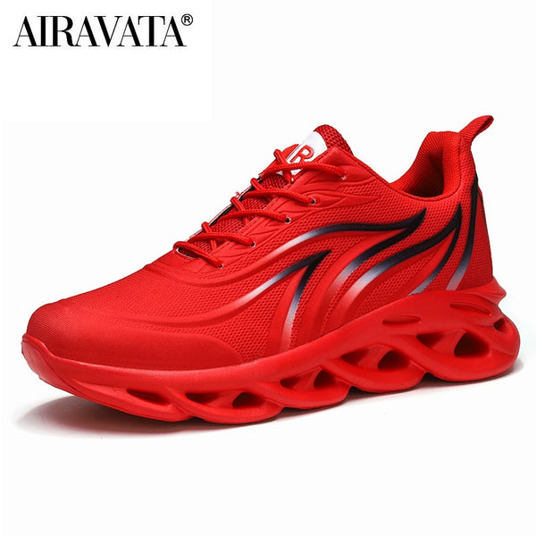 ⭐️⭐️⭐️⭐️⭐️ Men's Flame Printed Sneakers Flying Weave Sports Shoes Comfortable Running Shoes Outdoor Men Athletic Shoes