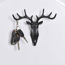 Load image into Gallery viewer, Wall Hanging Hook Three-dimensional Antlers American Wall Decoration Hook Creative Deer Head Wall hook seamless Key Wall Hook
