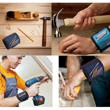 Load image into Gallery viewer, Strong Two Magnetic Wristband Adjustable Wrist Support Bands For Screws Nails
