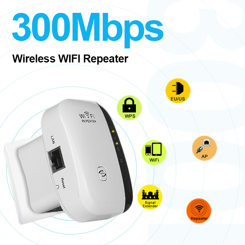 Wireless WiFi Repeater Wifi Extender 300Mbps Wi-Fi Amplifier 802.11N/B/G Booster Repetidor Wi fi Reapeter Access Point