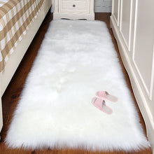Load image into Gallery viewer, Artificial Wool Carpet Rectangle/Square garnish Faux Mat Seat Pad Plain Skin Fur Plain Fluffy Area Rugs Washable Home Textile
