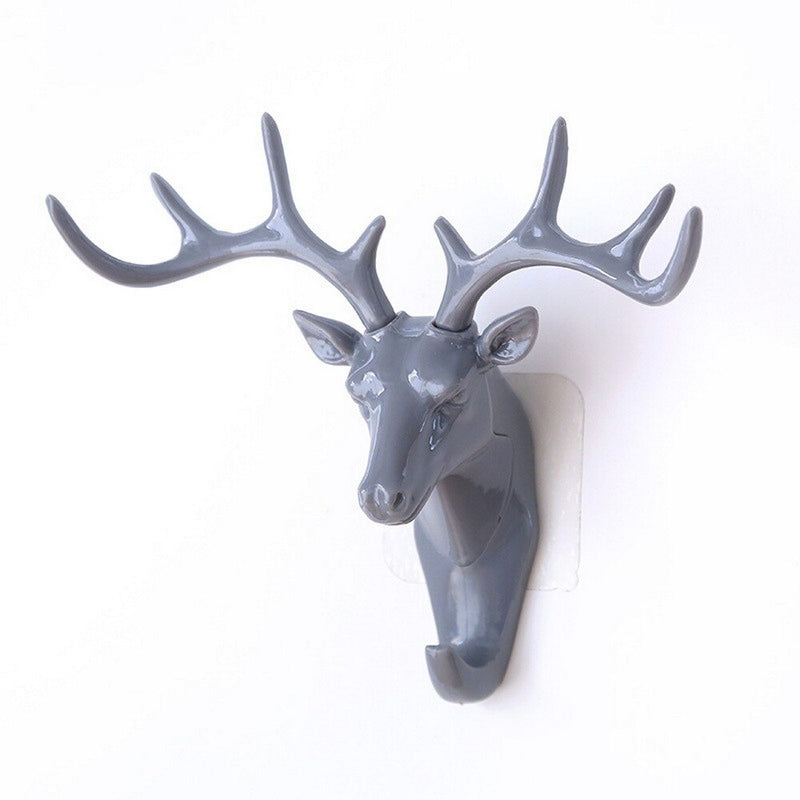 Wall Hanging Hook Three-dimensional Antlers American Wall Decoration Hook Creative Deer Head Wall hook seamless Key Wall Hook