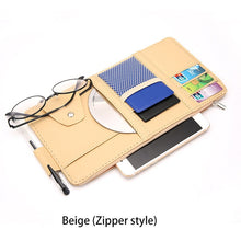 Load image into Gallery viewer, IKSNAIL Car Sun Visor Bill Pen Business Card Holder CD DVD Organizer Storage Box Sunglasses Clip Stowing Tidying Car Accessories
