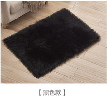 Load image into Gallery viewer, Artificial Wool Carpet Rectangle/Square garnish Faux Mat Seat Pad Plain Skin Fur Plain Fluffy Area Rugs Washable Home Textile
