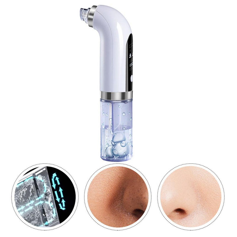 Electric Small Bubble Blackhead Remover USB Rechargeable Water Cycle Pore Acne Pimple Removal Vacuum Suction Facial Cleaner Tool