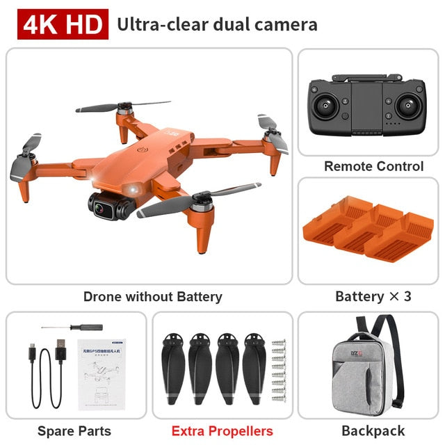 L900 pro 4K HD dual camera with GPS 5G WIFI FPV real-time transmission brushless motor rc distance 1.2km professional drone