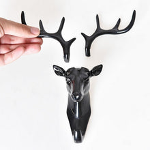 Load image into Gallery viewer, Wall Hanging Hook Three-dimensional Antlers American Wall Decoration Hook Creative Deer Head Wall hook seamless Key Wall Hook
