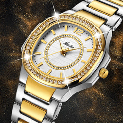 ⭐️⭐️⭐️⭐ Missfox 2549 Women Watches Women Watch 2021 Geneva Designer Ladies Watch Luxury Brand Diamond Quartz Gold Wrist Watch Gifts For Women