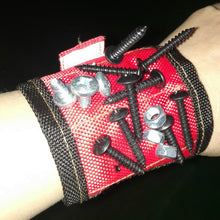 Load image into Gallery viewer, Strong Two Magnetic Wristband Adjustable Wrist Support Bands For Screws Nails
