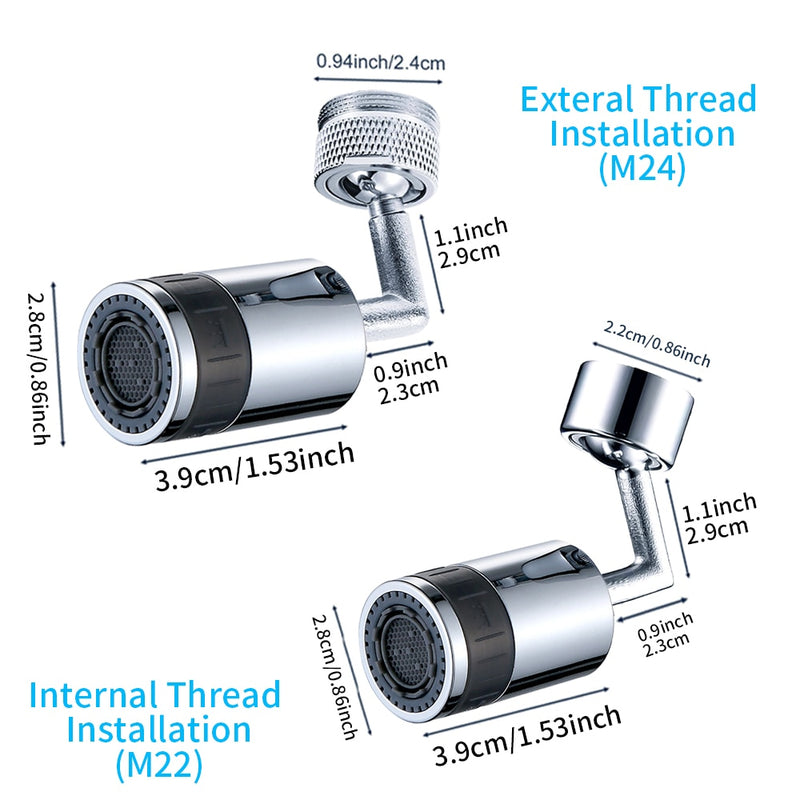 720 Degree Swivel Faucet Aerator Universal Splash Filter Faucet Spray Head Kitchen Tap Water Saving Nozzle Movable Brass Sprayer