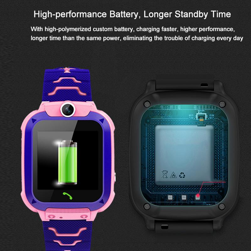 Kids Watches Positioning Wristwatch Tracker SIM Card Call Location Finder Anti-Lost Monitor Camera Photo Children Watch