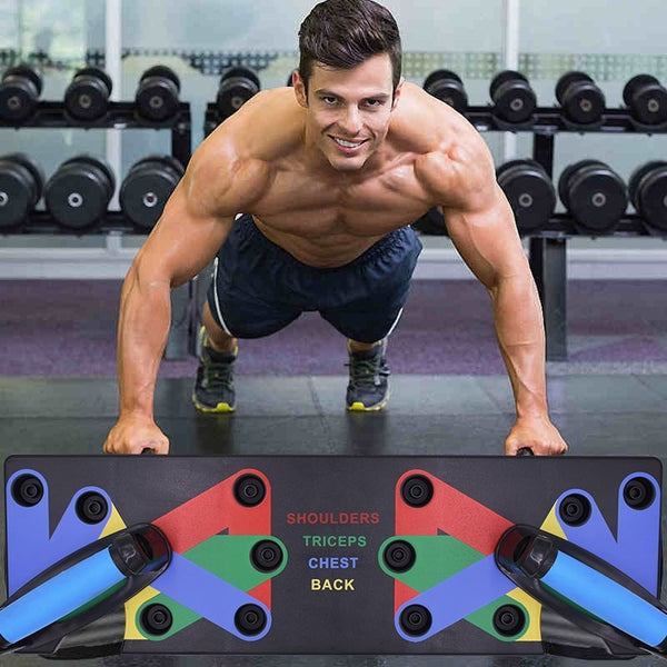 9 in 1 Push Up Rack Board Men Women Comprehensive Fitness Exercise Push-up Stands Body Building Training System Home Equipment