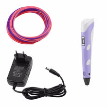 Load image into Gallery viewer, Magic 3D Printer Pen with ABS filaments 3D Printing 3D Pen Drawing EU Plug For Kids Birthday Present
