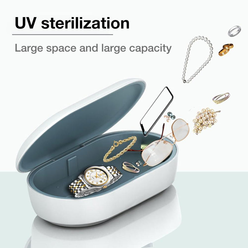 Phone Sterilizer Box 15W Mobile Wireless Charging Multi-function Ultraviolet Disinfection