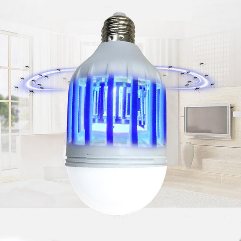 LED Mosquito Killer Lamp Bulb Electric Trap Light Electronic Anti Insect Bug Wasp Pest Fly Outdoor Greenhouse