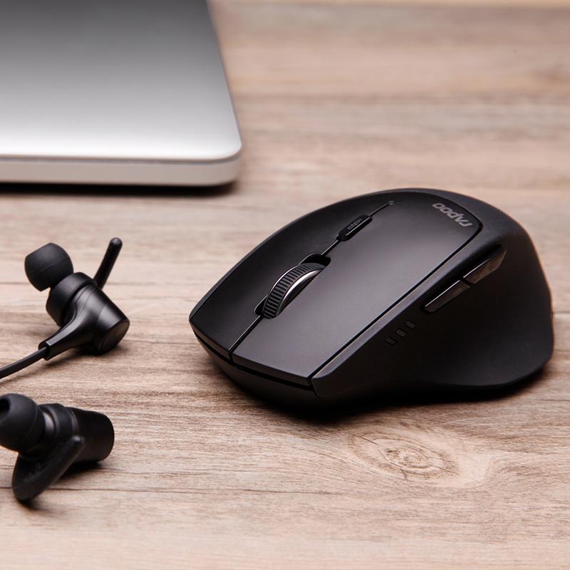 Rapoo MT550 Multi-mode Wireless Mouse Switch between Bluetooth 3.0/4.0 and 2.4G for Four Devices Connection