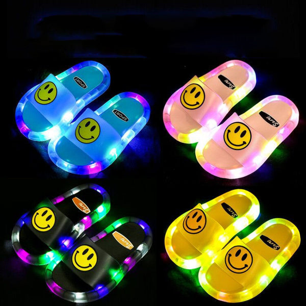 Light Up Slippers Children LED  Kids Slippers Baby Bathroom Sandals  Kids Shoes for Girl  Boys Flip Flops  Toddler