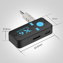 Load image into Gallery viewer, X6 Bluetooth Transmitter Aux Usb Car Play Music Receiver Adapter 5.0 mm  Bluetooth Adapter  MP3 Music Adapter For car player
