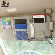 Load image into Gallery viewer, IKSNAIL Car Sun Visor Bill Pen Business Card Holder CD DVD Organizer Storage Box Sunglasses Clip Stowing Tidying Car Accessories
