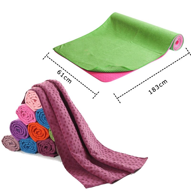 YOUGLE Non Slip Yoga Mat Cover Towel Blanket For Fitness Exercise Pilates Training