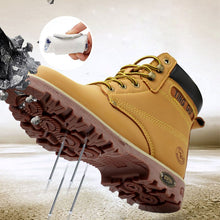 Load image into Gallery viewer, Steel Toe Shoes Men Safety Work Boots Autumn Winter Outdoors Men Work Safety Shoes Anti-piercing Protection Footwear
